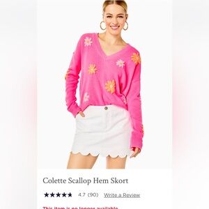 Lilly Pulitzer Scallop Hem Skort